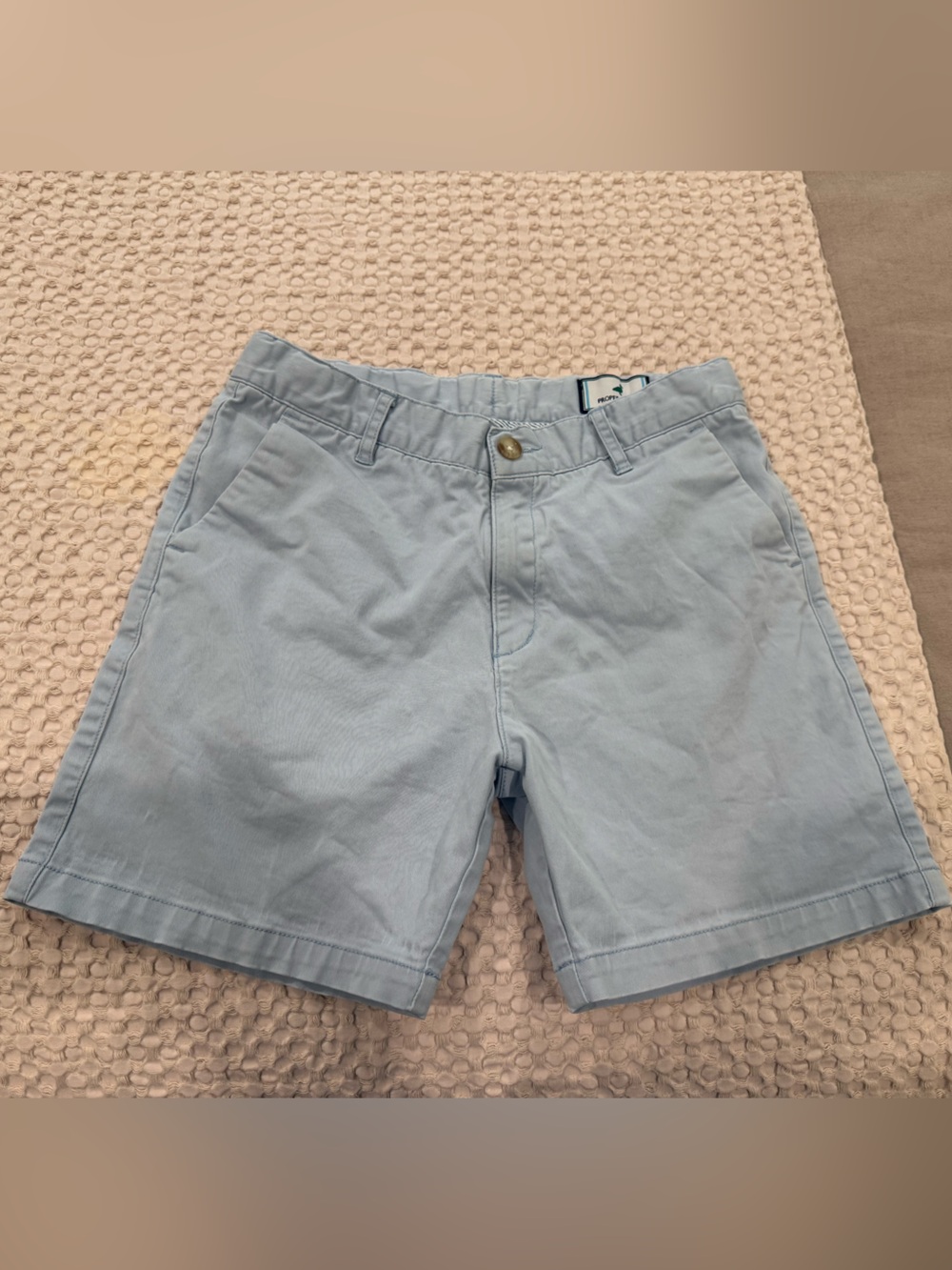 Boys Light Blue Chino Shorts - Classic Casual Fit